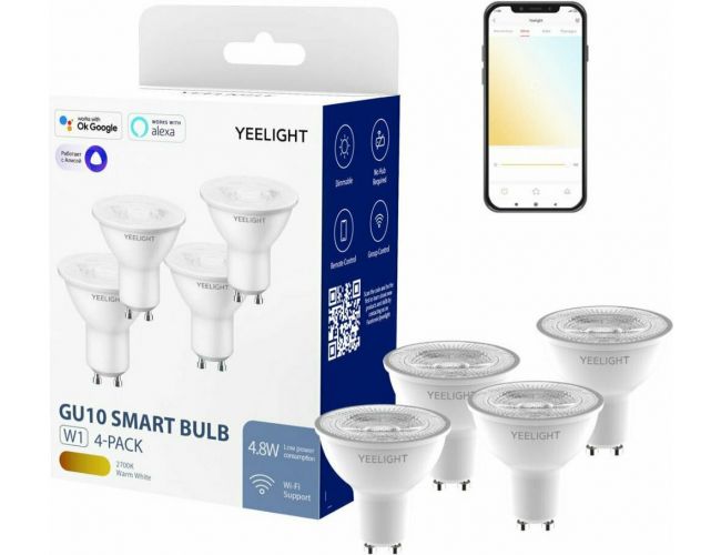 Yeelight YLDP004 LED 4pcs/pack Smart Bulb GU10 White Dimmable