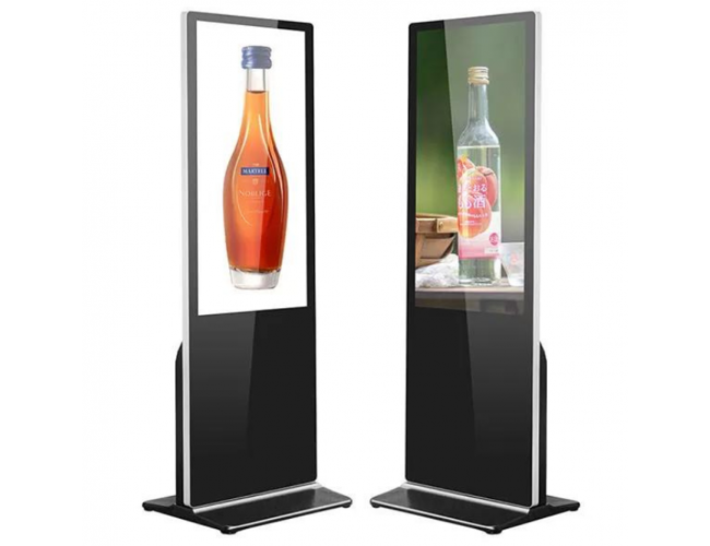 Amber 65" Indoor Touch Ultra Thin Info Kiosk with Android