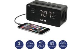 Akai ACR-2993 Ψηφιακό Ράδιο-Ρολόι Με Ξυπνητήρι & Bluetooth
