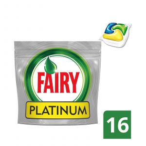 Fairy Lemon Playtinum 16 τμχ Απορρυπαντικό Πλυντηρίου Πιάτων σε Κάψουλες 4084500823457