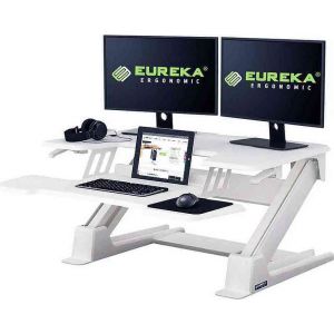 Eureka Ergonomic CV-PRO 36 Γραφείο Gaming Λευκό