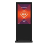 Amber 55" Outdoor Thin Info Kiosk with Android